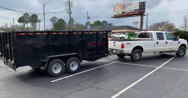 Dumpster trailer being delivered in Aiken SC